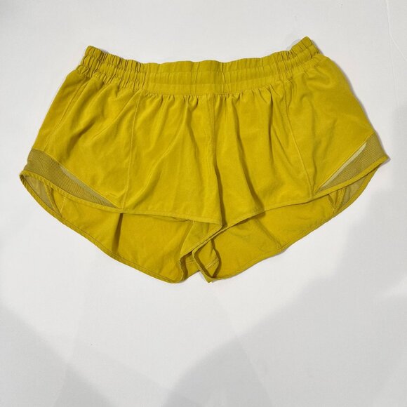 lululemon athletica Pants - Lululemon Fast & Free Chartreuse Shorts Size 12